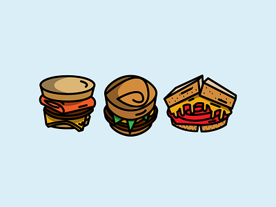 food illustrations burger cafe cheese design eating food graphic icon illustration kitchen vector web