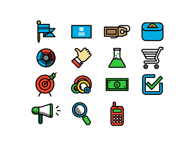 icon analysis circle design finance flat graphic icon line mobil money vector web