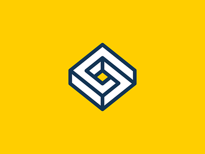 Sustam branding design emblem graphic icon identity logo monogram s typography vector yellow