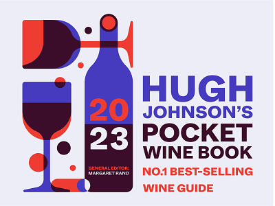 Pocket Wine Book Cover Design & Illustration blue and red cover cover design drinks graphic design guide illustration wine wine book wine bottle wine glass