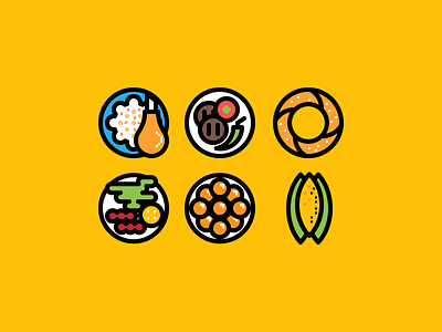 Food Icons app application dinner food icon illustration ios lunch mobile perfect pixel web