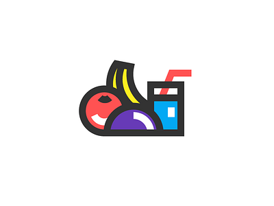 Fruits & Juice apple banana design food fruit graphic icon illustration juice mobile simple web
