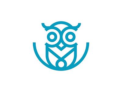 Owl Logo by Kemal Sanli on Dribbble
