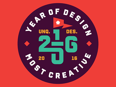 2016 2016 badge creative design flag graphic identity logo mark unique