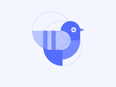 Getform Logo bird blue branding circle design dove getform icon identity logo mark pigeon