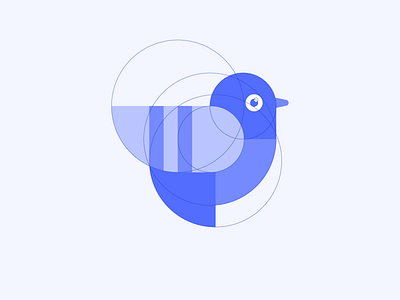 Getform Logo bird blue branding circle design dove getform icon identity logo mark pigeon