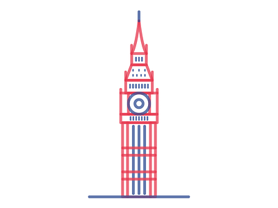 Big Ben big ben city design graphic icon illustration landmark london project tower