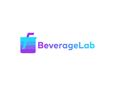 Beveragelab beverage branding design glass health icon identity juice lab logo mark pipe