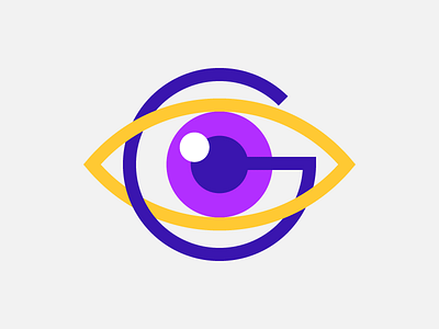 G Eye 36daysoftype design eye g line logo mark stroke type