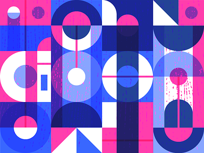 shapes abstract blue circles design geometric graphics pink rectangles shapes texture