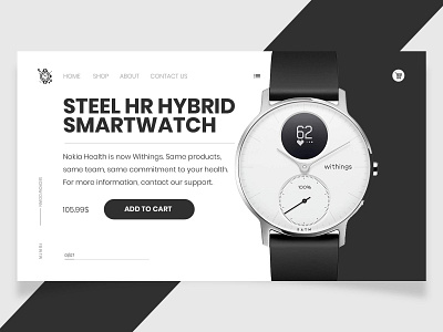 Smartwatch store home page dashboad flat graphic design homepage interface ui user experience userinterface vector