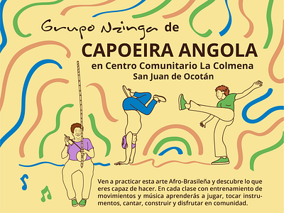 Capoeira poster angola art capoeira community dance music