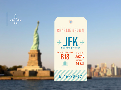 New York | Luggage Tag adventure design digital graphic design icon luggage tags newyork tags travel vector