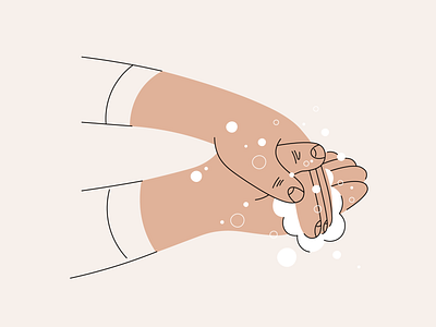 Wash your hands bubbles covid 19 creative design digital hands illustration soap vector wash washyourhands