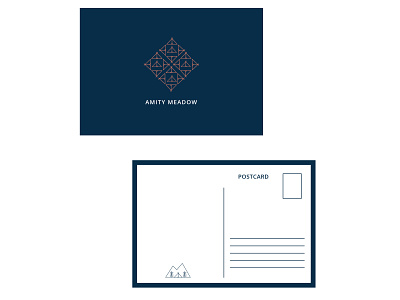 Amity Meadow | Postcards adventure branding creative design digital glamping graphic design illustration pattern patterns postcards vector