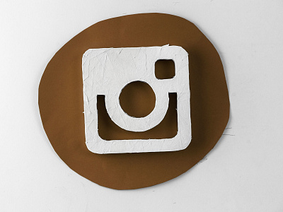 Instagram Hand-cut icon