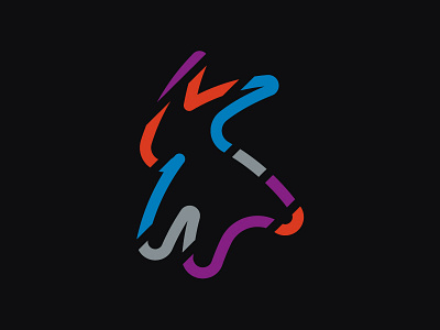 Logo for "Trade fairs of Samara city" branding contour identity lines logo minimalism toy