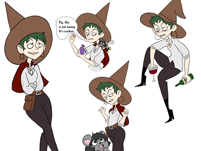 Mouse Boy - Wellimina Wellington cartoon character character design digital art illustration witch witches