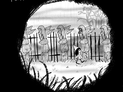Inktober Day 10 - Pattern ghost graveyard illustration inktober inktober2019 spooky