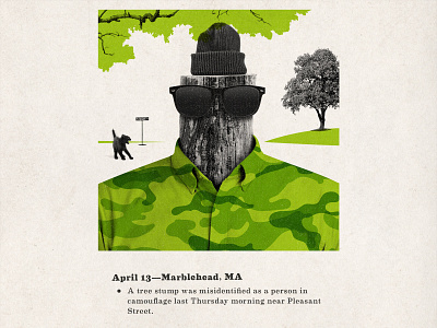 April 13—Marblehead, MA design graphic design humor illustration mid century north shore crime wave personal project