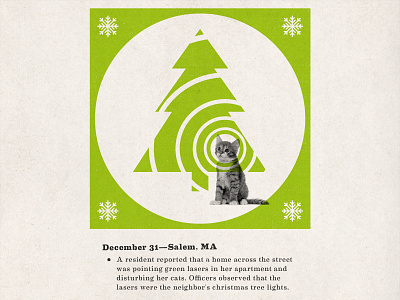 December 31—Salem, MA design graphic design humor illustration mid century north shore crime wave personal project