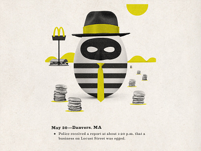 May 20—Danvers, MA design graphic design humor illustration inktober inktober2019 mid century north shore crime wave personal project