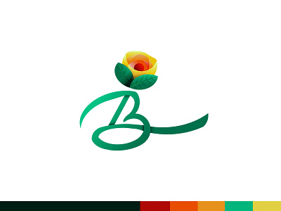 Benazir beautiful brand business corporate flower logo smell soap