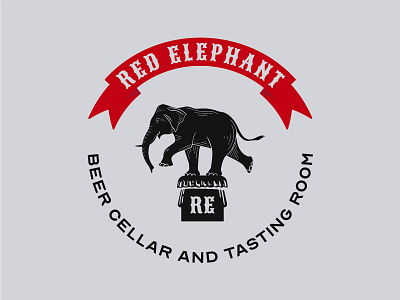REBC Logo beer beershop branding design elephant logo logodaily logoinspiration