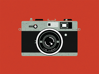 Retro Film Camera (1) analog camera camera icon film icon illustration retro texture vector vintage