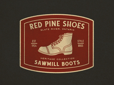 Red Pine Shoes Patch