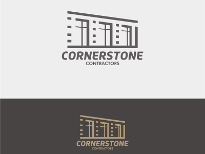 Corner Construction construction design flat logo vector