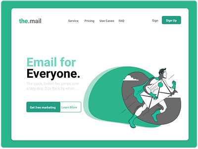 the.mail ( Mail Varifiacation Service ) design email email design mail mailchimp uidesign uiux