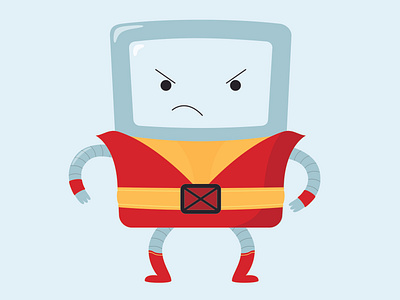 Beemo Colossus, Adventure Time X-Men Crossover adventure time crossover illustration vector xmen