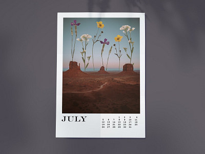 Composite of the Month - July calendar calendar design collage composite fiction