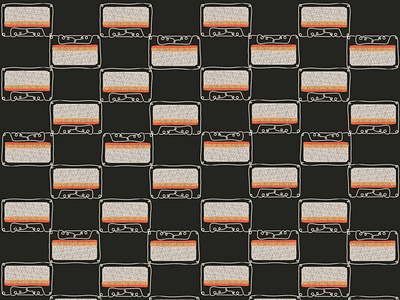 Retro Cassette Pattern