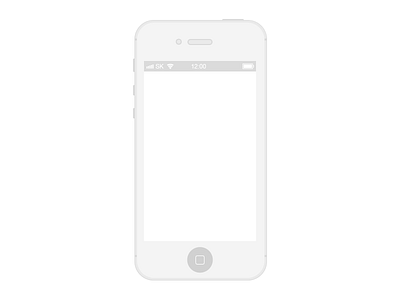 iPhone 4s Vector greyscale illustrator iphone ui vector wireframing