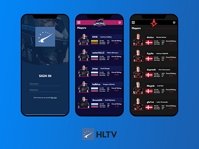 HLTV.org - UI Concept