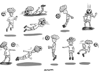 Soccer toon animation character art character design design design art designspiration desinger digital 2d digital paint illustator illustration sketch sketch and toon