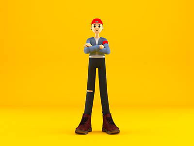 Jarot! 3d 3d art 3dsmax blender branding c4d character characterdesign cinema4d design illustraion