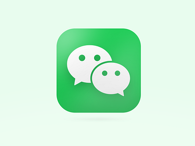 微信 WeChat Icon app app icon branding design icon icons illustration interface iphone x logo mac os mac os icon mobile ui ux wechat wechat icon