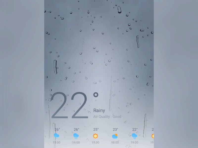 Rainy 3dgraphics flyme motion design ui