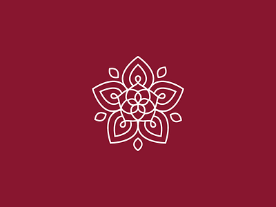 Still Yoga brand branding flower hindu logo mark pattern yoga