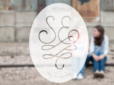 Shayna Elizabeth Photography Logo circle flourish handlettering lettering logo photography typography vintage watermark