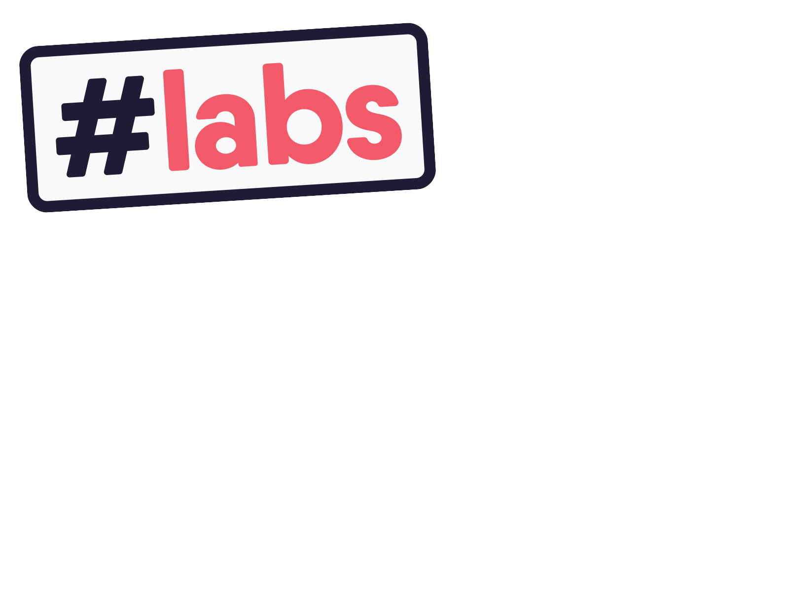 Labs branding flat gif hashtag internal palette sticker type vector