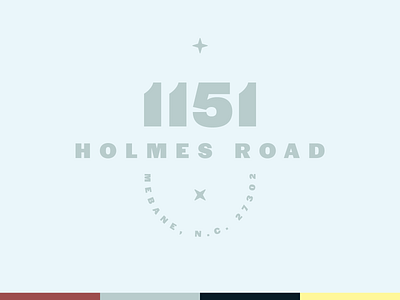 1151 Holmes address badge flat graphic halyard north carolina sans star type typopgraphy