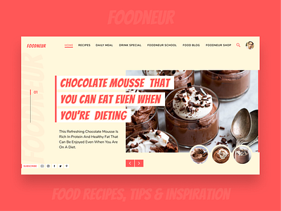 FOODNEUR Website Concept Design