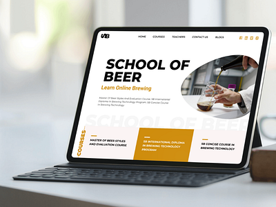 Website Concept Design For Beer Brand "School of Beer"