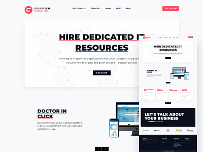 Website Design For IT Company brand branding css design expressyourselfwithdotme expressyourselfwithdotme html logo minimal typography web website