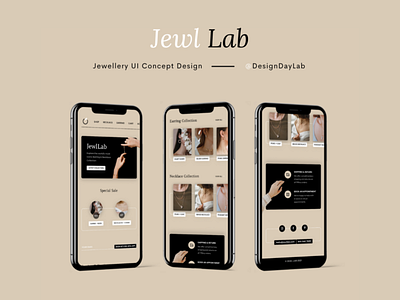 Jewl Lab — Jewellery App UI Concept Design figmadesign userinterface