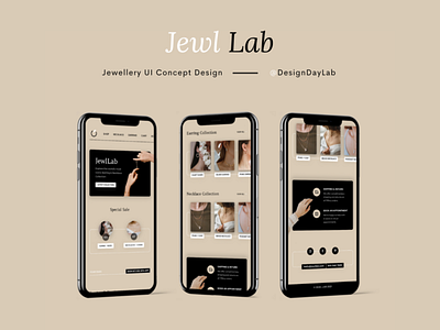 Jewl Lab — Jewellery App UI Concept Design